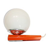 Targetti Sankey wall lamp Italy metal Orange and glass globe