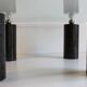 Black Marble & Glass Coffee Table, 1980s
