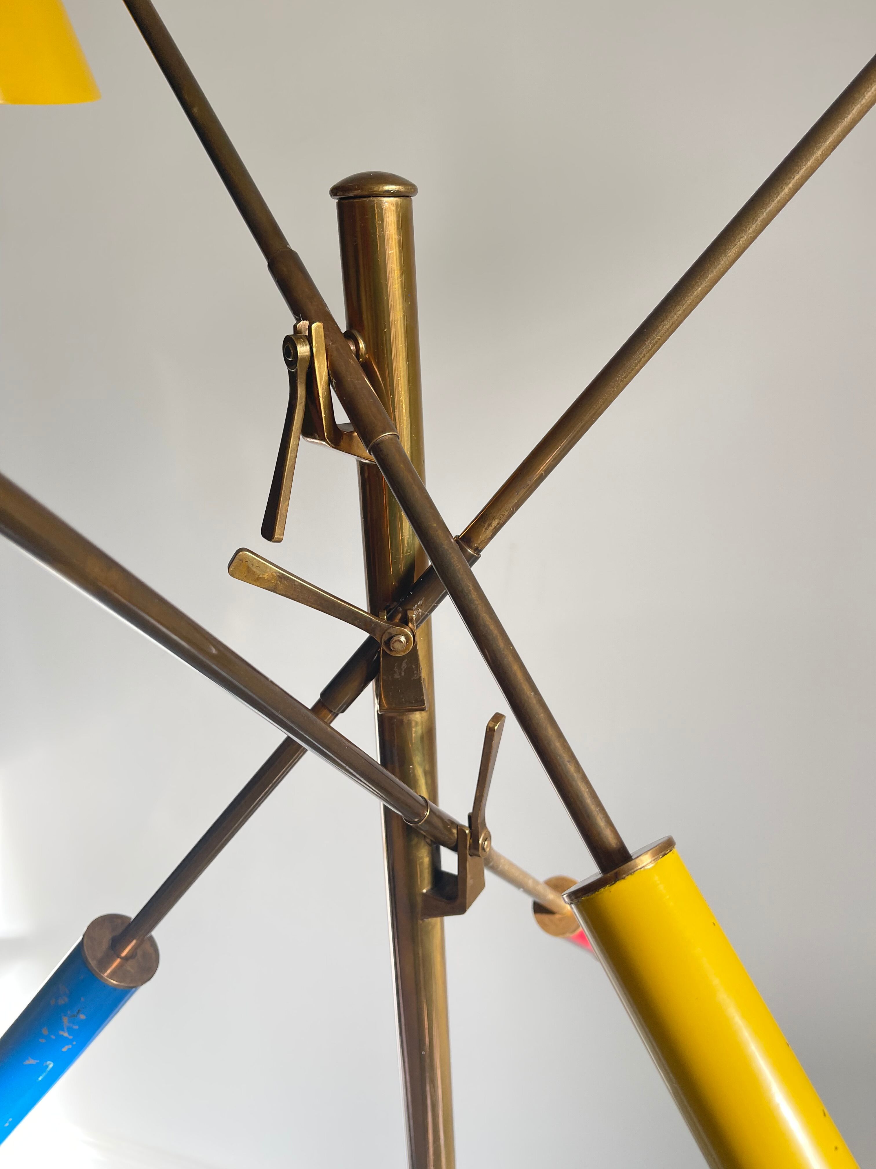 “Triennale” floor lamp by Angelo Lelii by Arredoluce