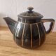 Cafetière vintage porcelaine à feu filtre alu Faience années 60 théière