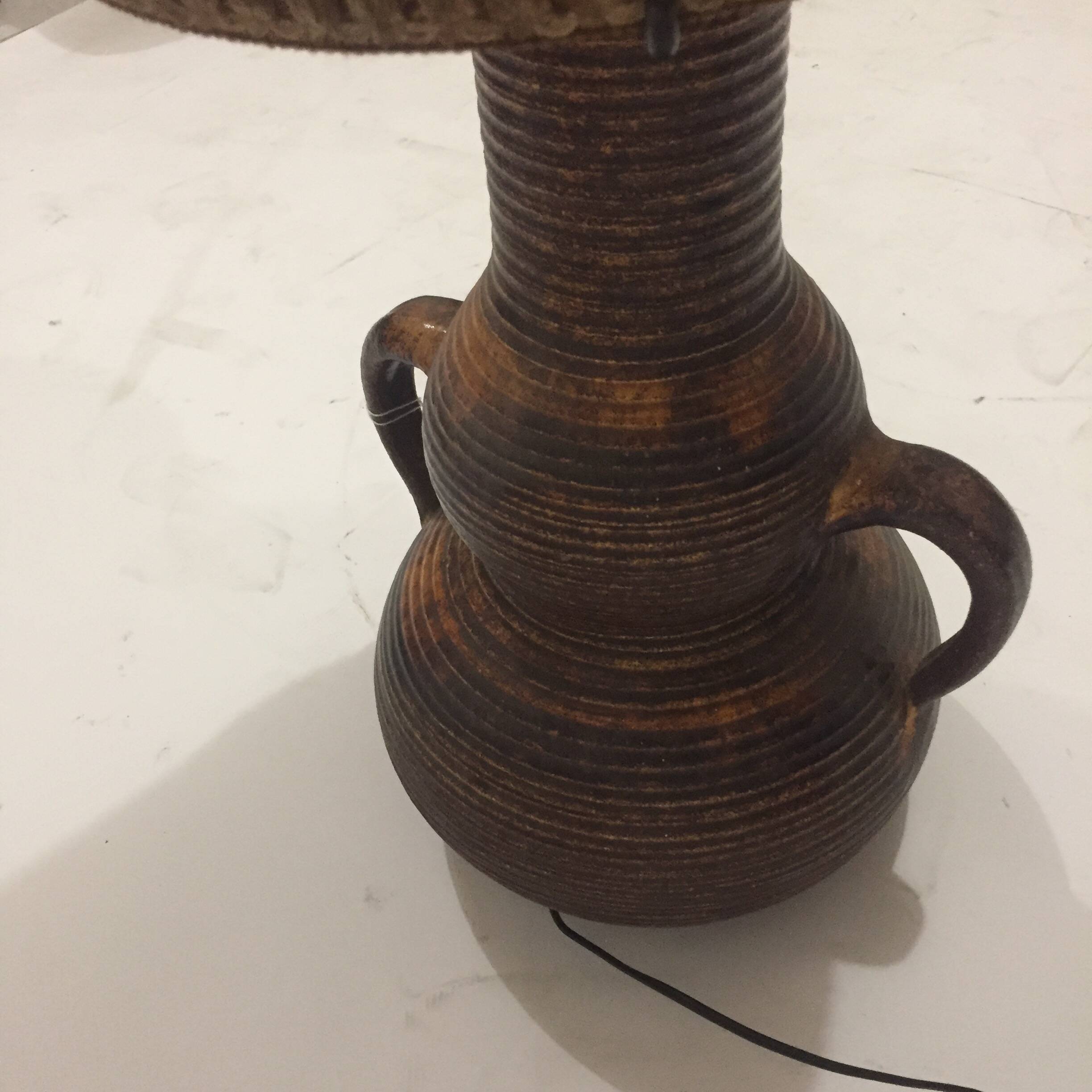 70s Accolay ceramic floor lamp
