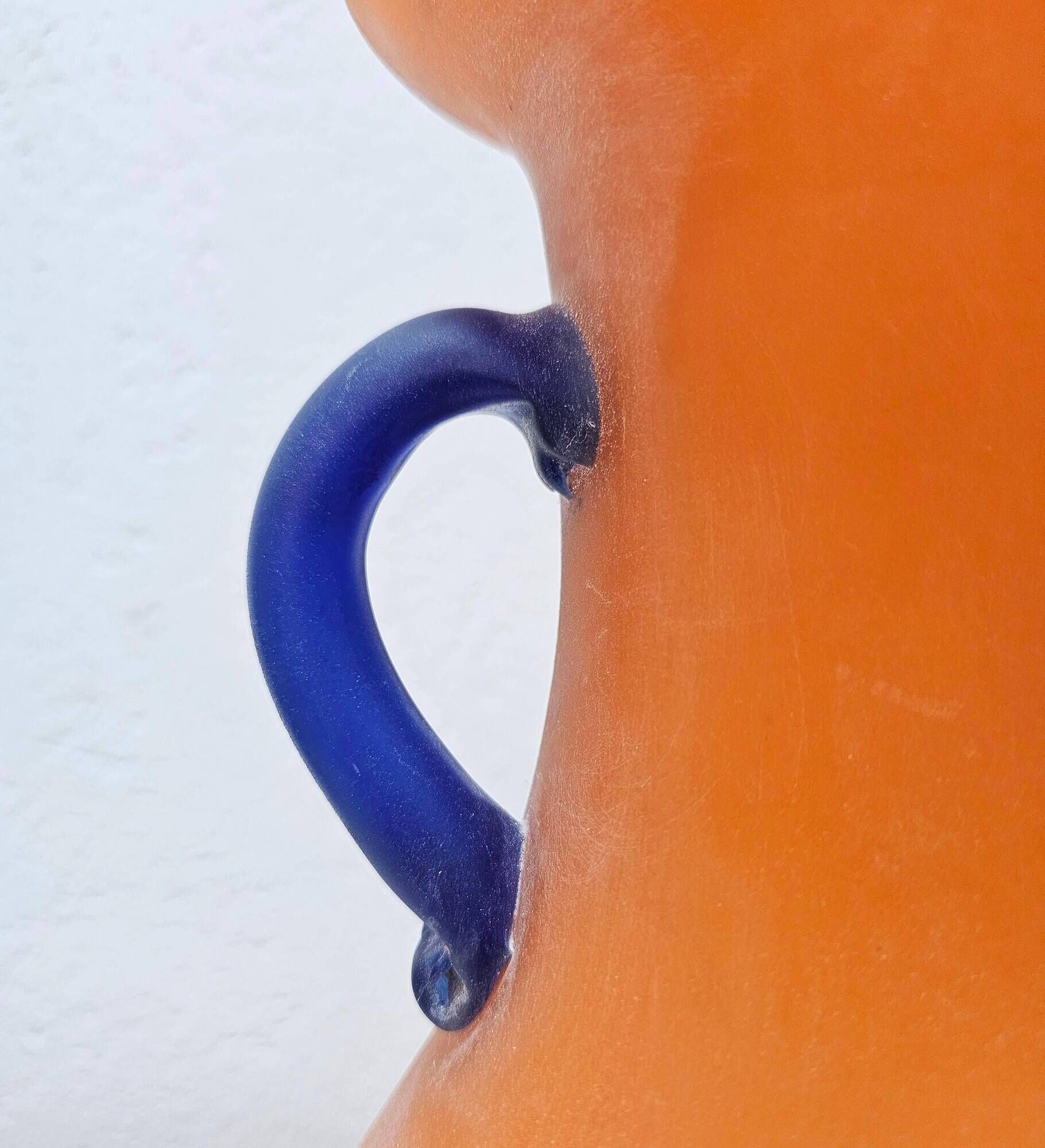 Scavo Glass Vase from Murano by Carlo Moretti, 1970s