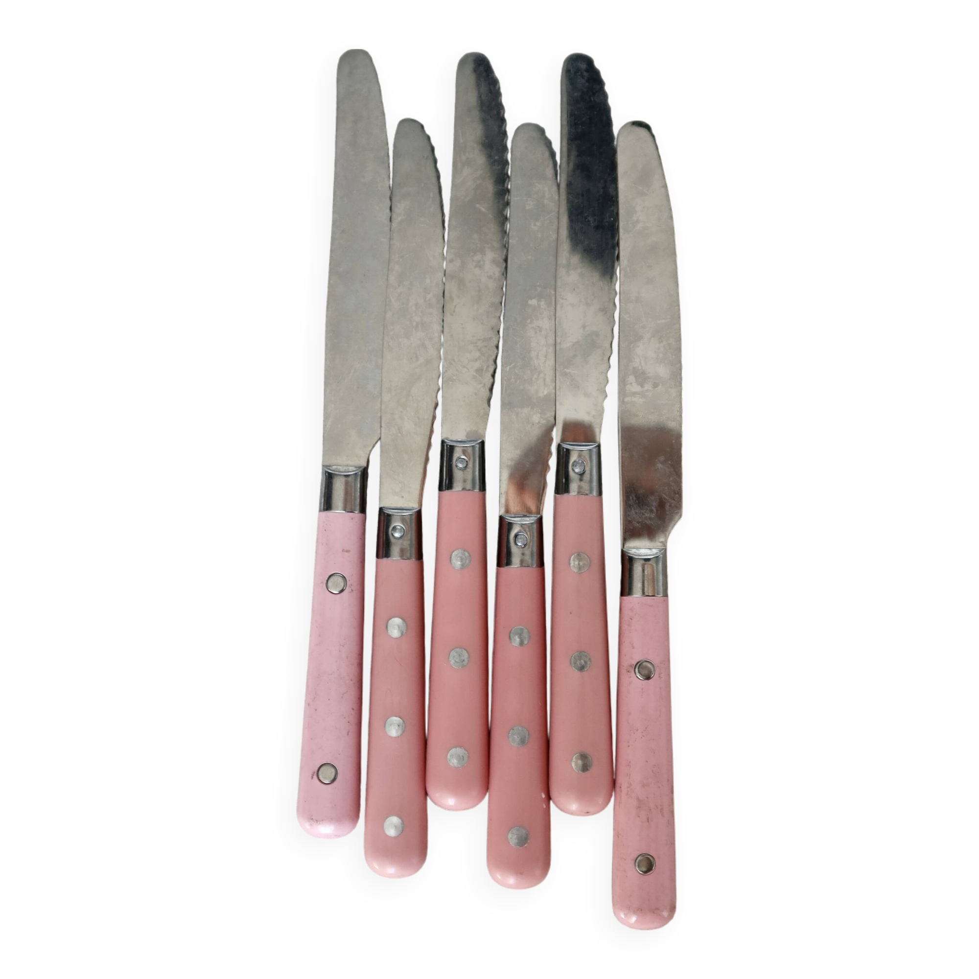 Vintage pink knives
