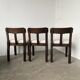 Set of 6 brutalist chairs from the 1940s