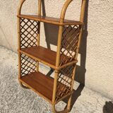 Vintage rattan shelf