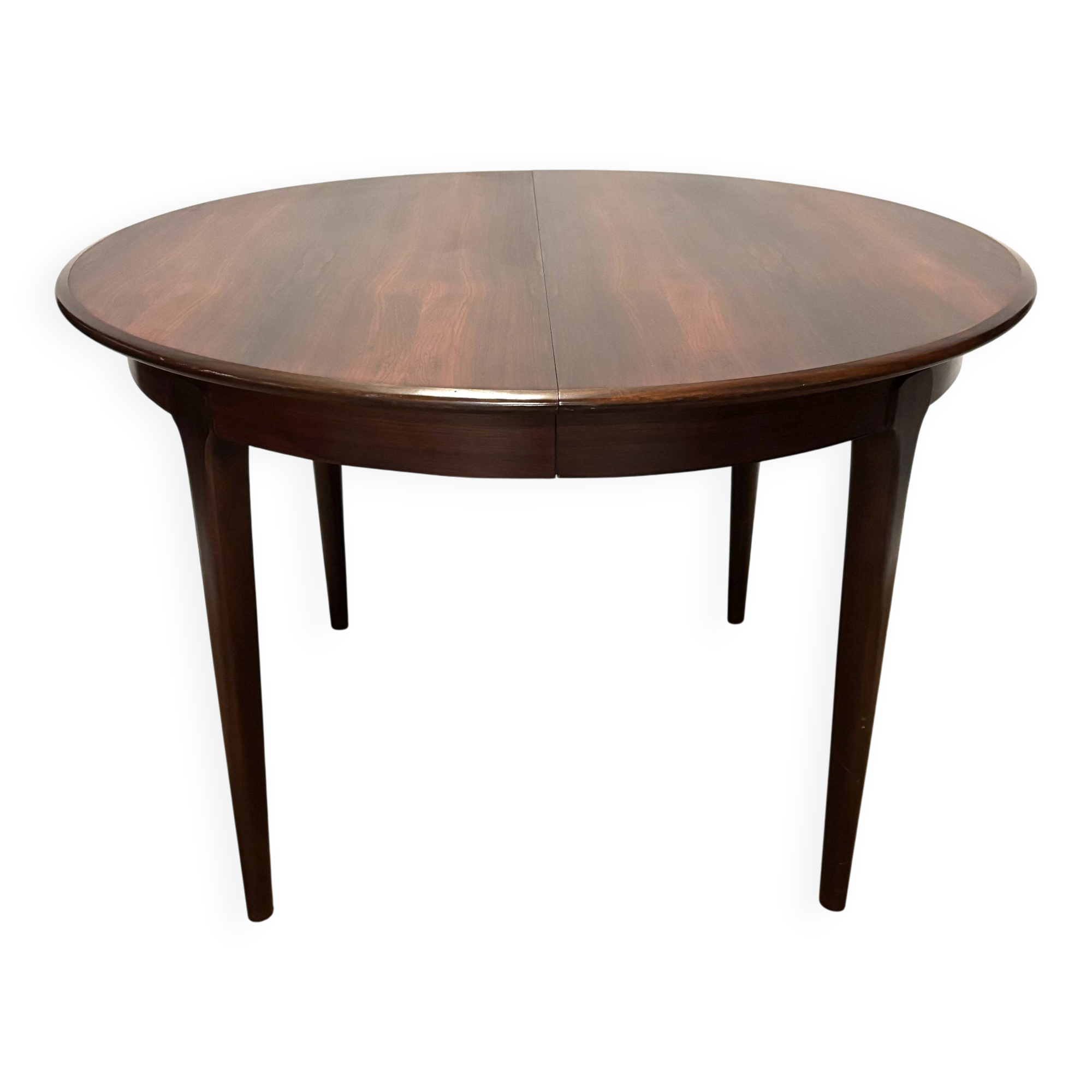 Danish-style table in rio rosewood with central extension