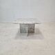 Italian carrara marble coffee table, 1980s