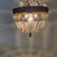 Lustre suspension montgolfiere à pampilles