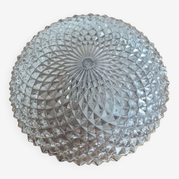 Vintage ceiling lamp "sea urchin", glass, 50s