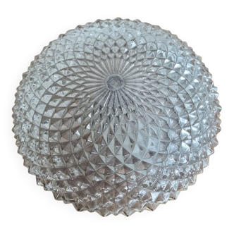 Vintage ceiling lamp "sea urchin", glass, 50s