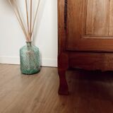 Vintage raw wood cabinet with patina