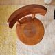 Antique wooden chair - oak - folk art - brutalist