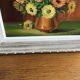 Peinture bouquet de fleurs signée C Sargue