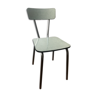 Chair in green formica of water years 70