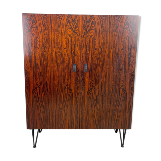 Rosewood cabinet with hairpin legs
