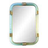 Luxury Azzure "Torchon- Torciglione" Murano Glass Wall Mirror