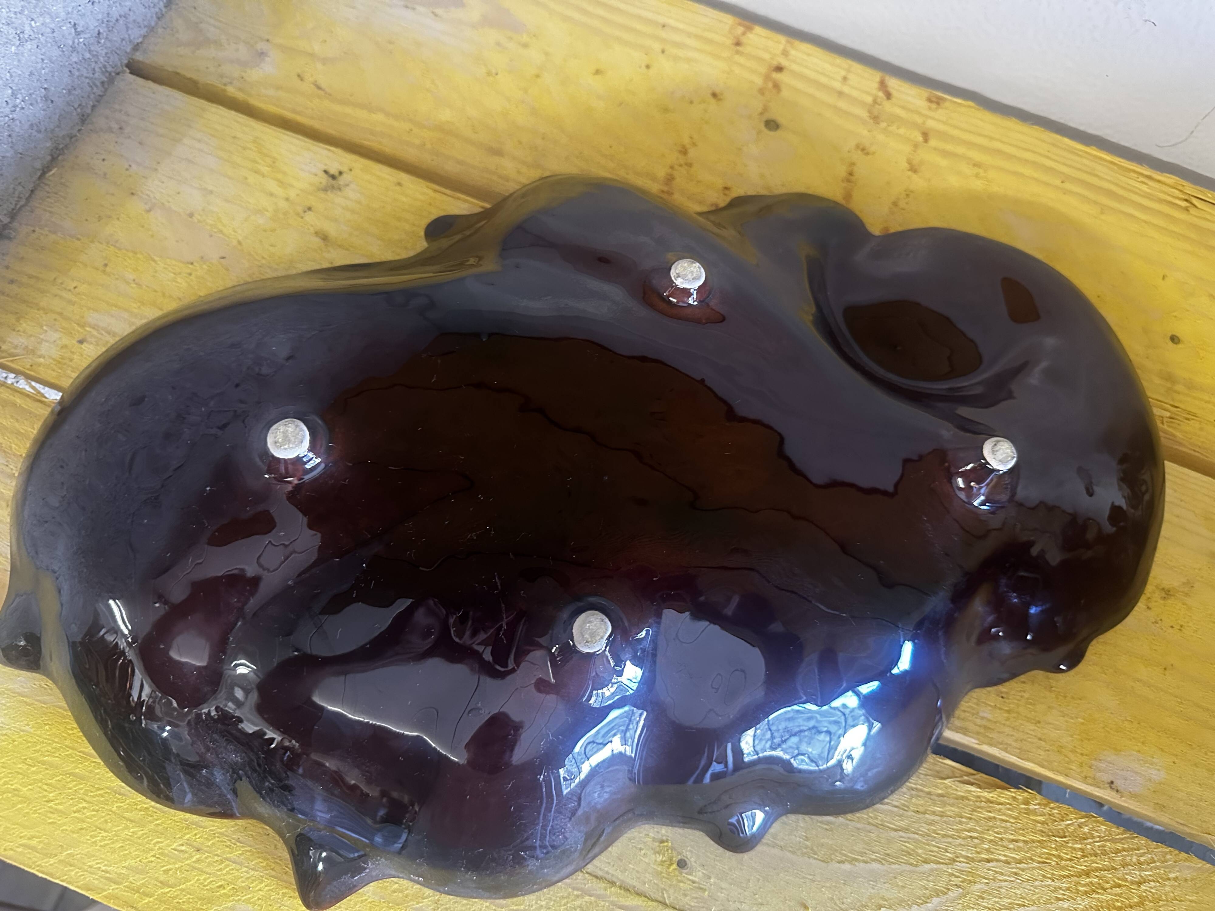 Large Fruit Bowl - Ceramic Centerpiece Vallauris 60s