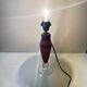 Marbled pink glass lamp base by René Courson (1980/90)