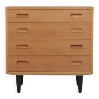 Ash chest of drawers, Danish design, 1970s, manufacturer: Hundevad & Co