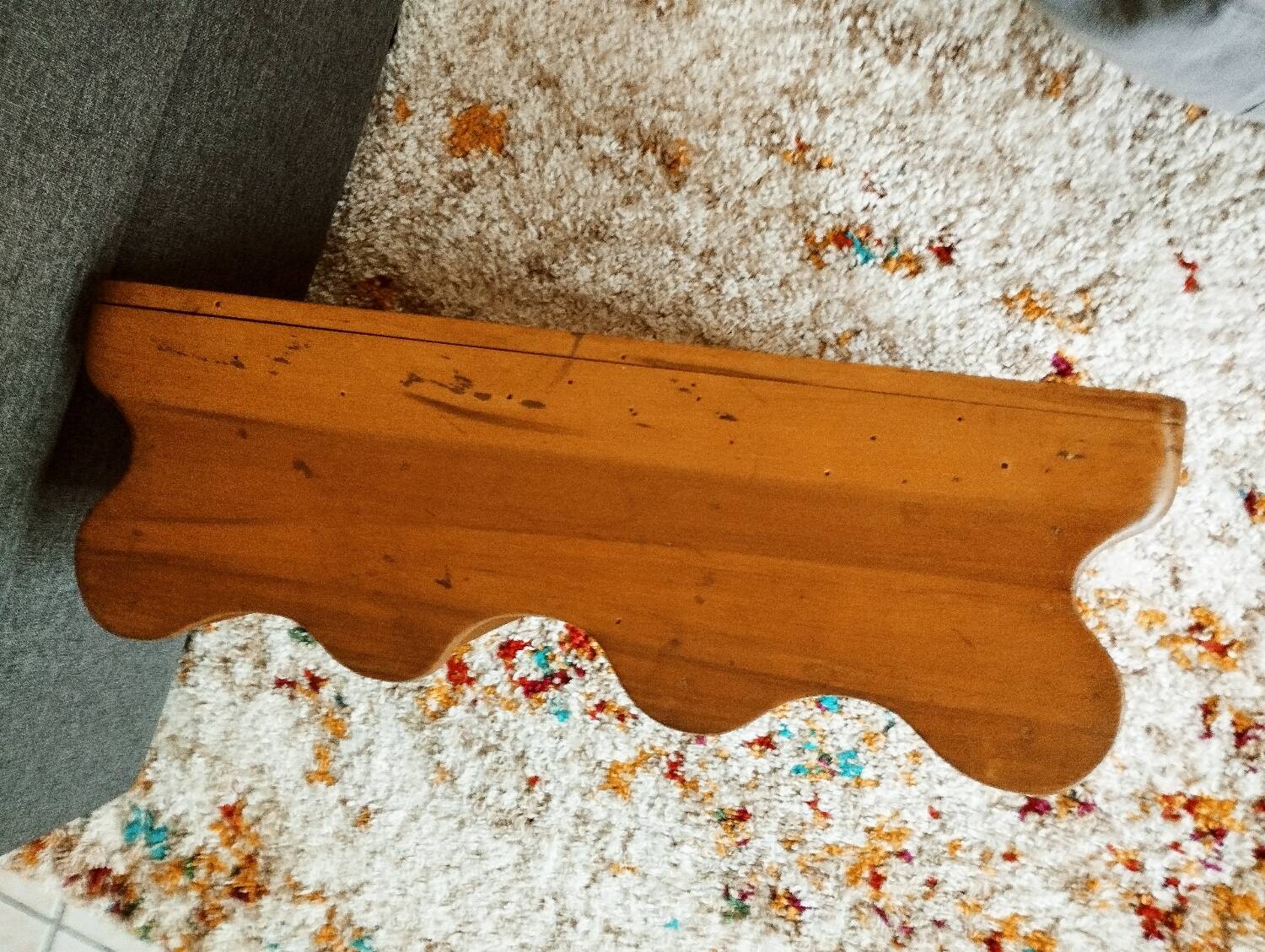 Old small wooden shelf