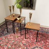 Modernist teak nesting tables from the 50s