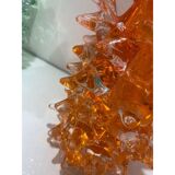 Orange murano glass vase