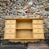 Old haberdashery shelf with 8 drawers
