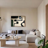 Large acrylic abstract canvas 100x80