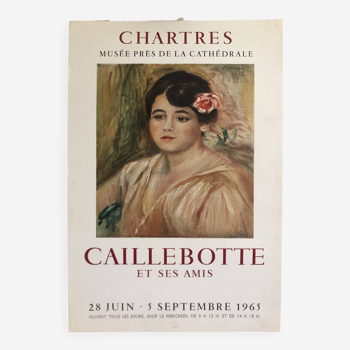 Affiche Caillebotte et ses amis Chartes 1965