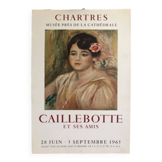 Affiche Caillebotte et ses amis Chartes 1965