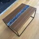 Walnut straw coffee table