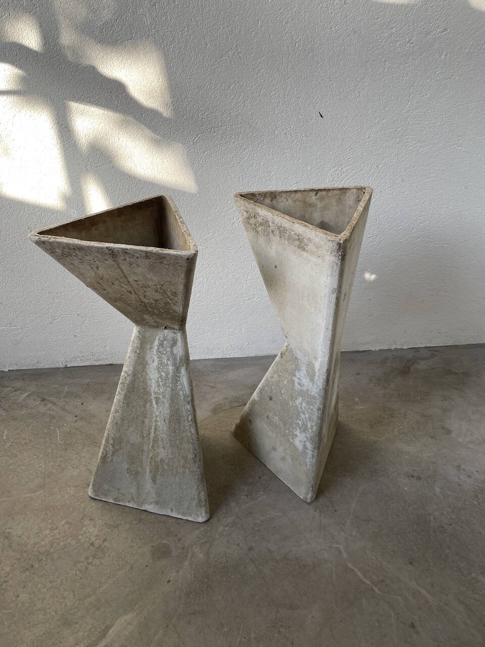 Planters jardinières fibrociment triangulaires