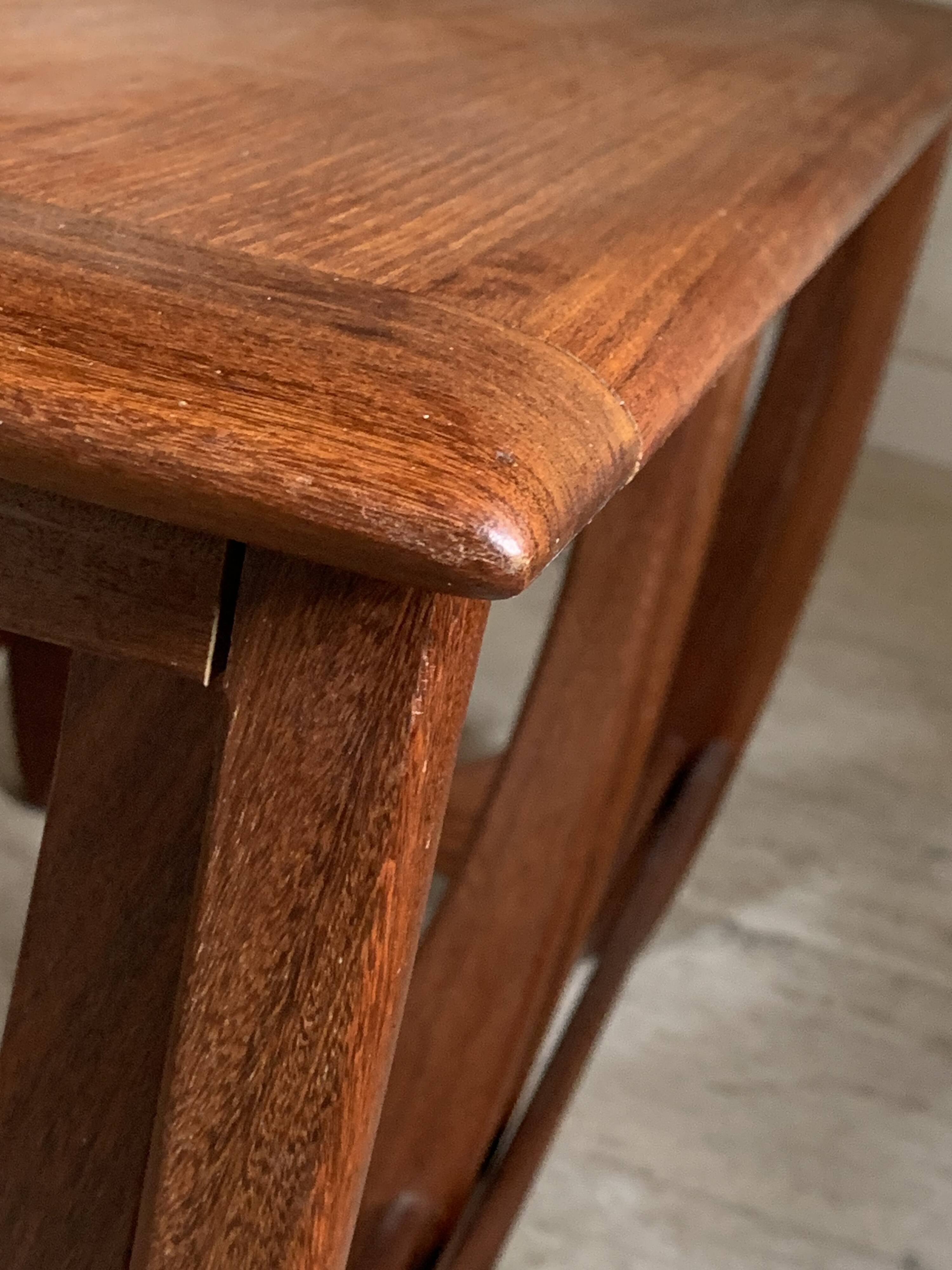 Vintage Scandinavian teak nesting coffee table Astro Victor Wilkins