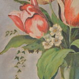 Nature morte bouquet de tulipes
