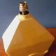 Vintage 50s cracked ceramic lamp