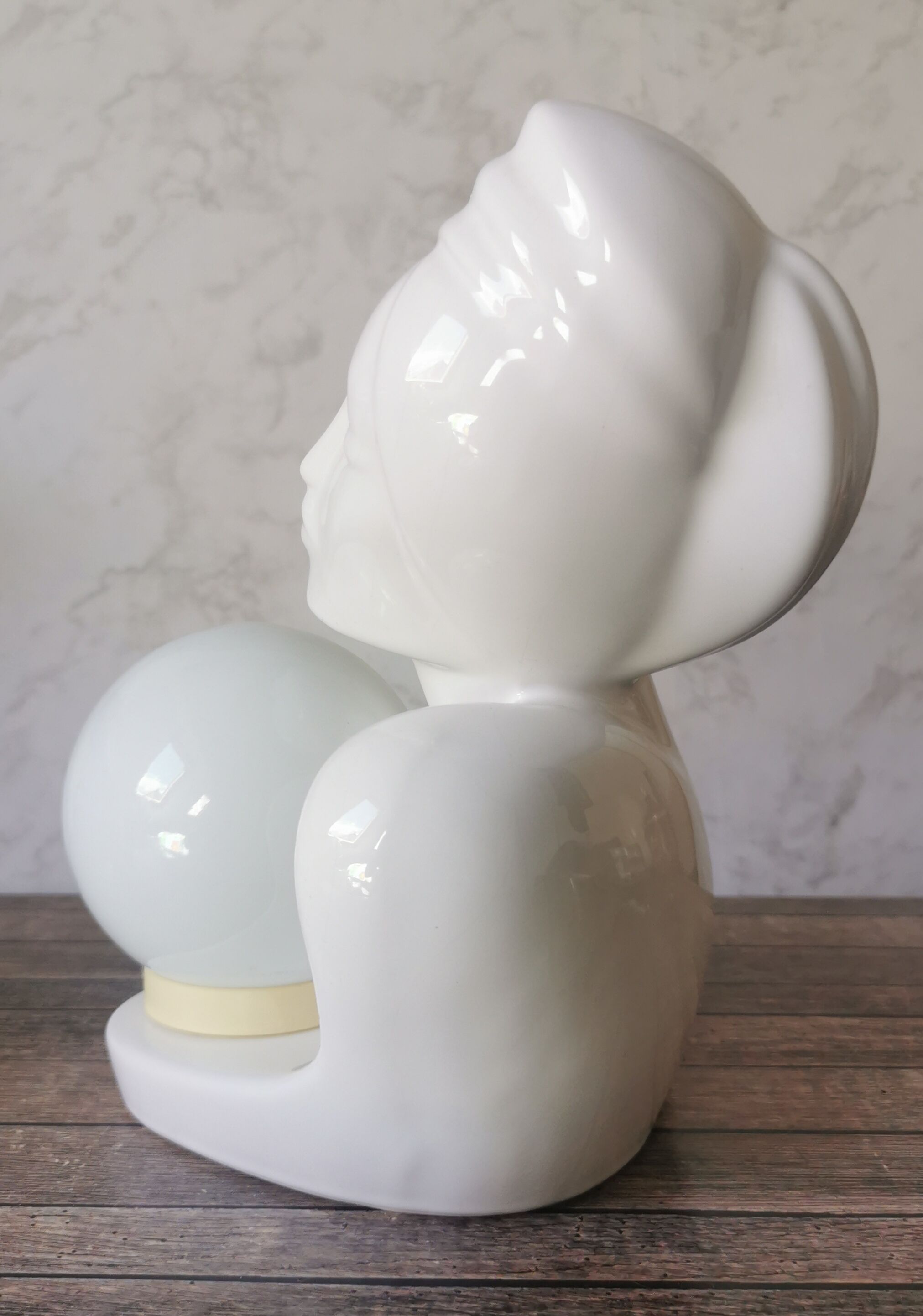 Women's lamp ceramic opal globe