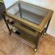 Desserte Meuble TV laiton et chromé design