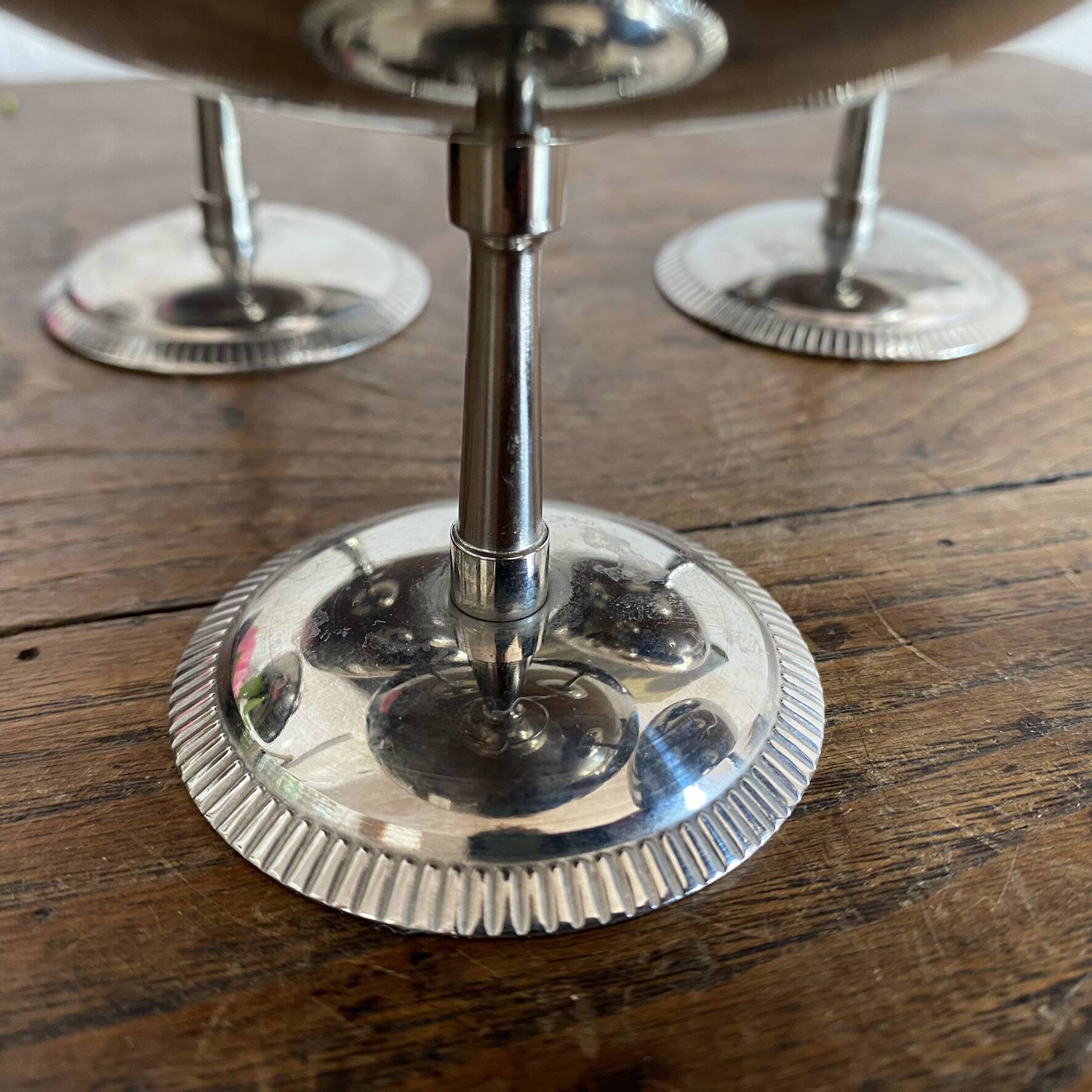 Coupes en inox vintage