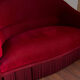 Red velvet bench