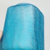 Franck Ma Toilet Box and Spray Bottle in Turquoise Blue Cracked Glass