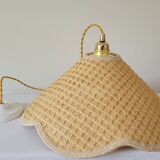 Rattan flower suspension