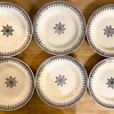 6 assiettes Saint Amand