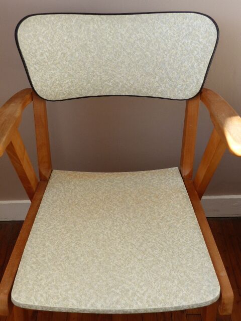 Pair of Bridge skai and wood chairs years 70's