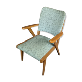 Fauteuil pied compas scandinave