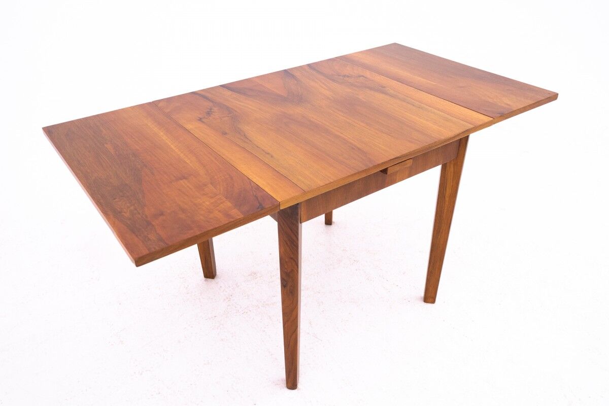 Art Deco square table, Poland, 1940s. After renovation.