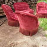 sofa/seating lounge set and 4 toad chairs