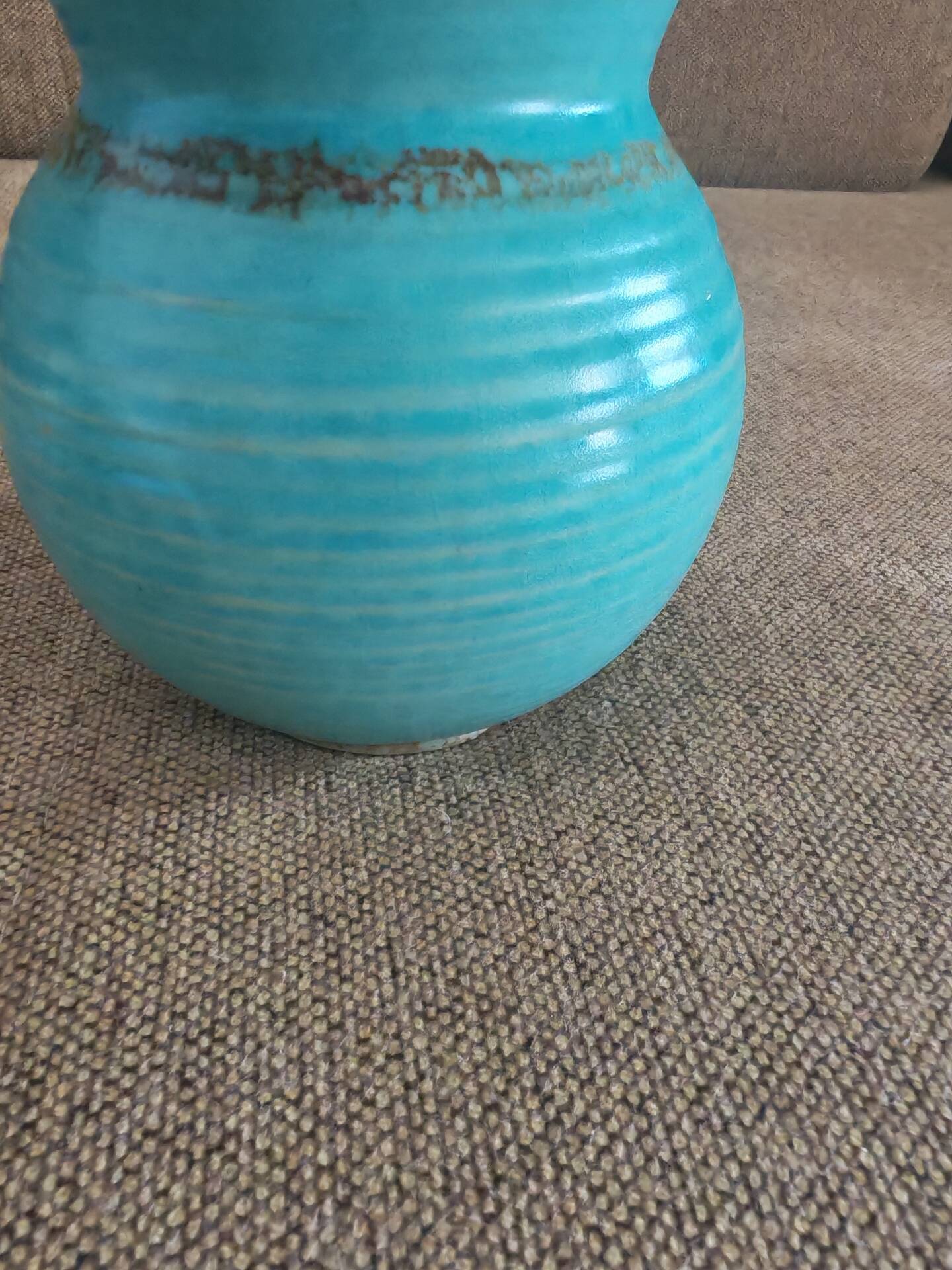 Vase boule vintage en céramique par Bodo Mans1960 