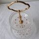 Paloma series glass tiered tray, Attributed to Walther Glas. 1970