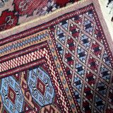 Antique Uzbek Bukhara handmade rug 94cm x 125cm (1920s)