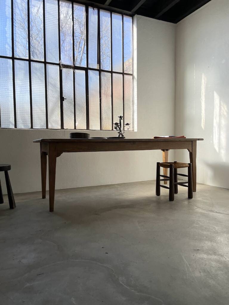 Oak farm table 220 cm